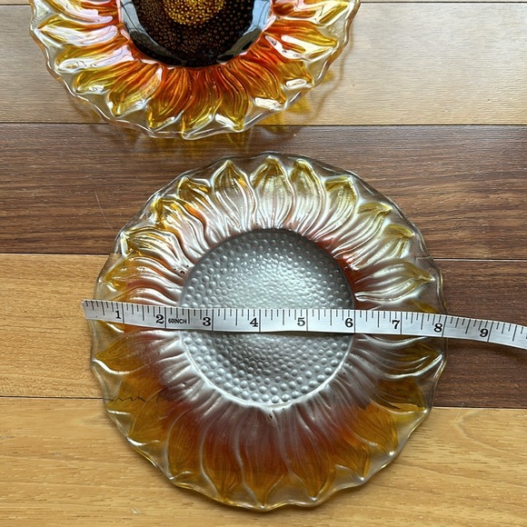 Pier 1 Imports Set of Floral Glass Plates - Picture 11 of 13